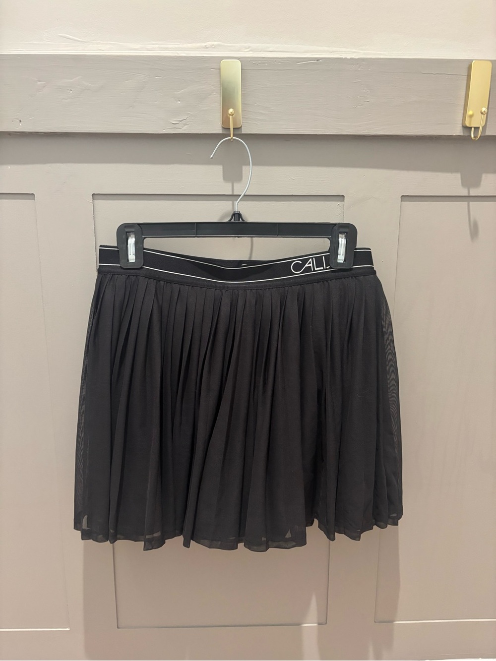 CALIA by Carrie Underwood Black Pleated Circle Skirt
